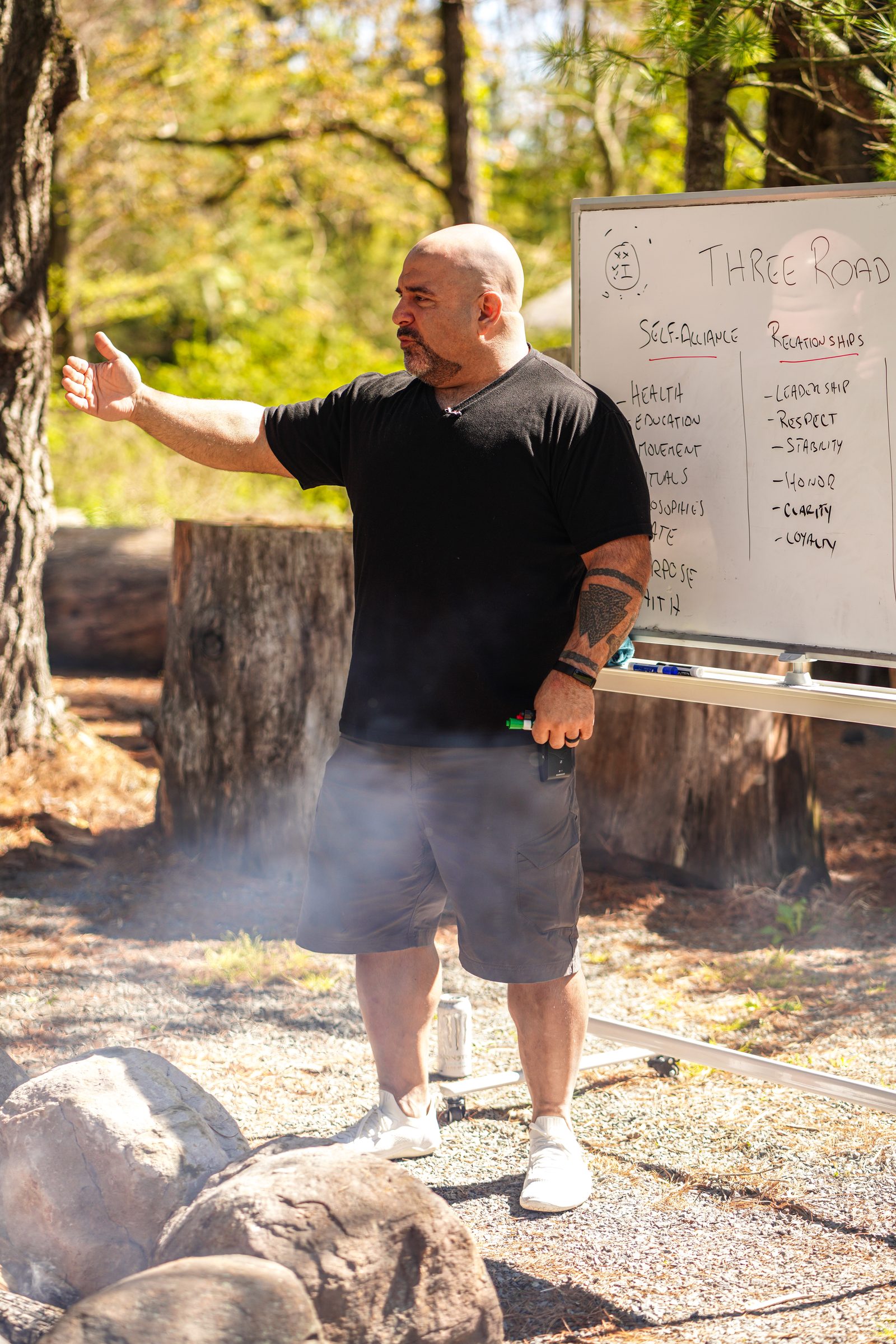 Justin Master Chim Garcia teaching the Three Roads